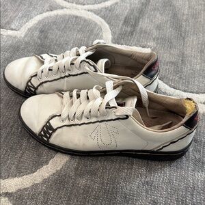 True Religion White Leather Men’s Casual Sneakers - Classic Low-Top